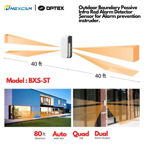 OPTEX BXS ST BOUNDARY GUARD OUTDOOR PIR DETECTOR FOR WINDOW SLIDING