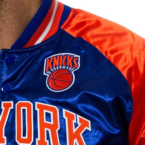 Kurtka Męska Mitchell And Ness Nba Tough Season Satin Jacket New York