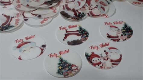 Natal Papai Noel Papel Arroz Cm Unidades Elo