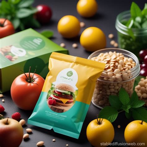 Vibrant Eco-Friendly Food Packaging | Stable Diffusion Online