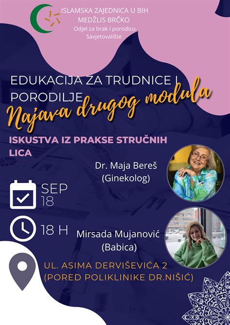 U Nejdelju Drugi Modul Edukacije Za Trudnice I Porodilje Odjela Za Brak