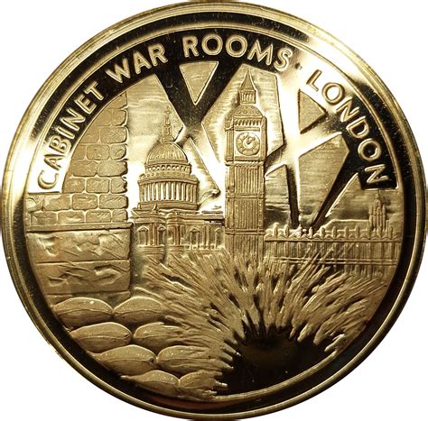 Medal Winston Churchill Cabinet War Rooms London Reino Unido