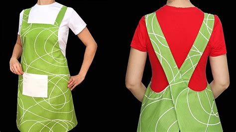 A Japanese Apron Without Ties Is Easy And Simple Comfortable