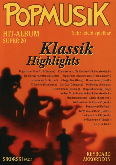 Popmusik Hit Album Super Klassik Highlights Im Stretta Noten Shop