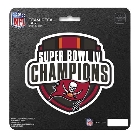 Fanmats | Tampa Bay Buccaneers Super Bowl LV Champions Large Decal