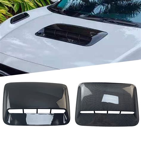 Walbest Universal Car Decorative Air Flow Intake Hood Scoop Vent Turbo