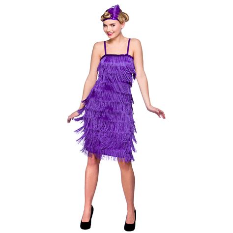 Ladies Jazzy Flapper Costume For 20s 30s Gangsters Molls Fancy Dress