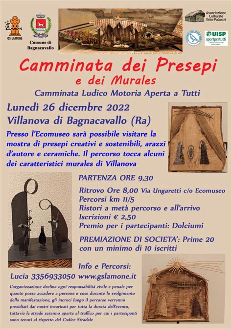 G S Lamone Camminata Dei Presepi E Dei Murales A Villanova Di