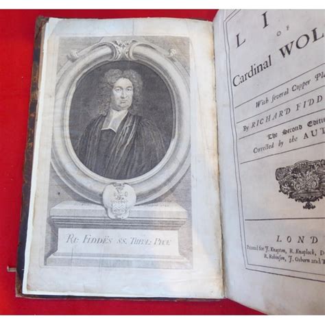 Book Life Of Cardinal Wolsey 1726 In One Volume