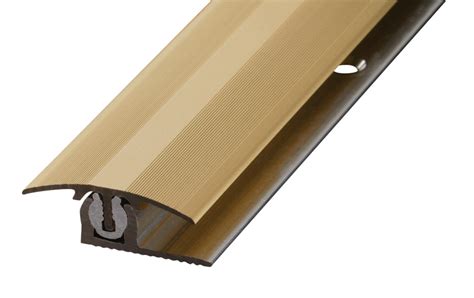 PROVARIO Uni Übergangsprofil Aluminium 7 18mm eloxiert Champagne 90cm