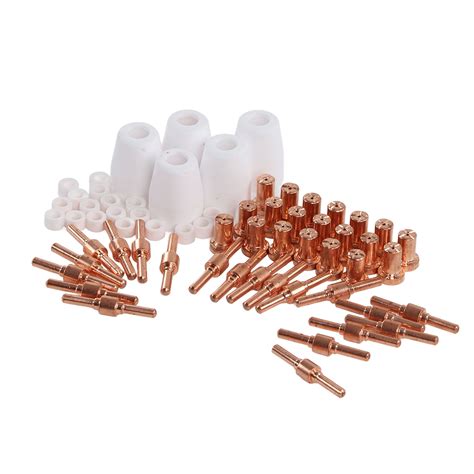 2024 65Pcs Plasma Consumables Set Plasma Torch Electrode Tip Shield Cup