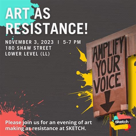 Art as Resistance @ SKETCH | SKETCH Working Arts