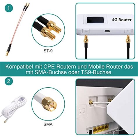 4G LTE Antenne SMA Stecker Außenantenne Omnidirektionale SMA Antenne