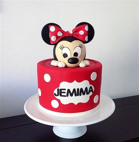 Minni Mouse Decorated Cake By Couture Cakes By Olga CakesDecor