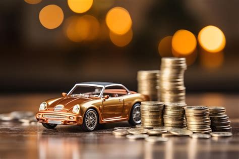 Premium Ai Image Investing In The Automotive Business With Coins For Finance Concept Saving