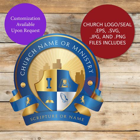 Bishop's Seal DIY Vector Template - Editable SVG, Cut Files, Religious