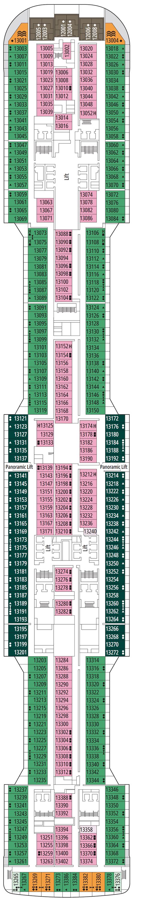 MSC Virtuosa Deck Plan