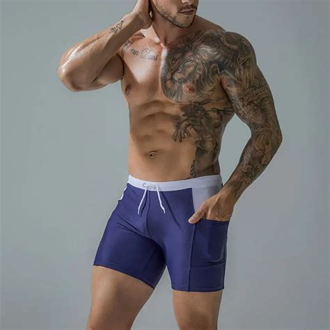 Купить Плавание Swim Trunks Men Waterproof Quick Drying Shorts