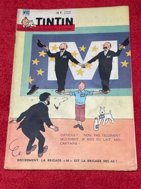 Journal Tintin Belge Couv Herg Bd Ancienne Eur