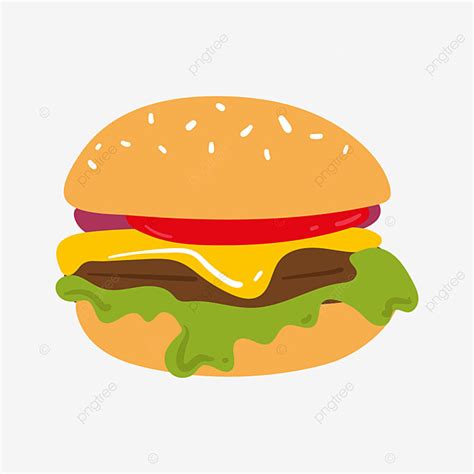 Hamburger Illustration Vector Design Images Hamburger Cartoon