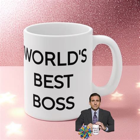 Michael Scott The Office Worlds Best Boss Ceramic 11oz Mug Etsy