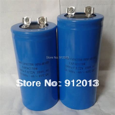 Unpolarized Electrolytic Capacitor 250vac 500micro Farads 2pieces And 1000 Micro Farad 4 Pieces