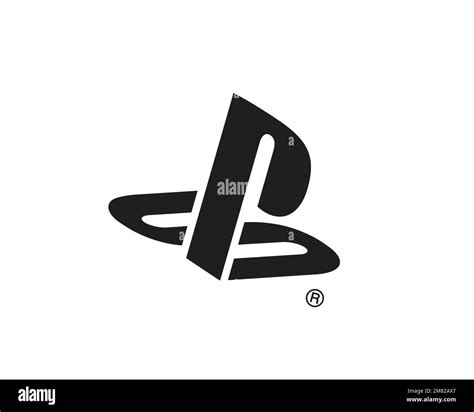 Playstation Rotated Logo White Background B Stock Photo Alamy