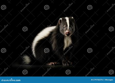 Skunk stock illustration. Illustration of behavior, skunk - 279756376