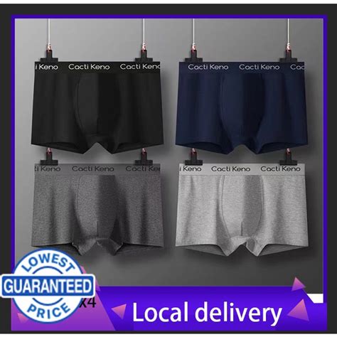 4pcs Men S Cotton Boxer Plus Size L 5xl Boxer Briefs For Men High Quality Underpants For Men