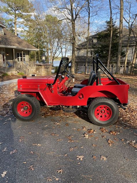 Willys Cj B Suv Red Wd Manual For Sale Willys Cj B For