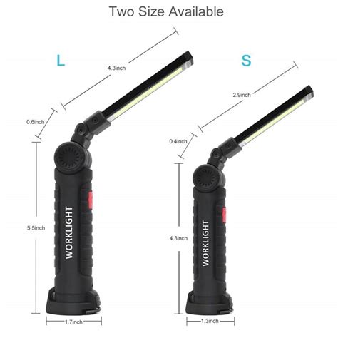 Rechargeable Led Work Light With Magnetic Base 360° Rotateable