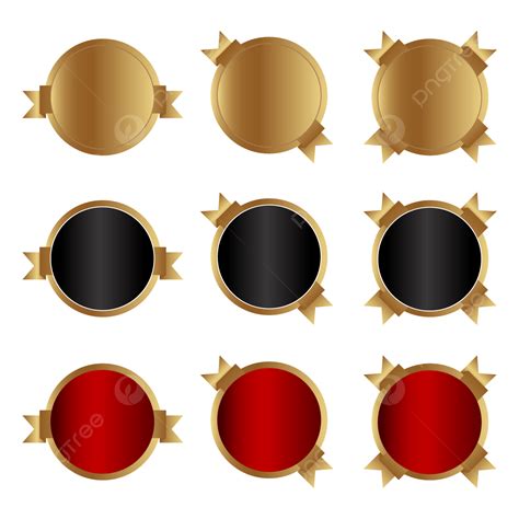 Label Collection Vector Hd Images Gold Label Collection Roundel Gold