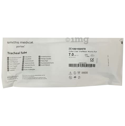 Smith Medical Endotracheal Tube With Cuff Portex Size 7 Buy Packet Of