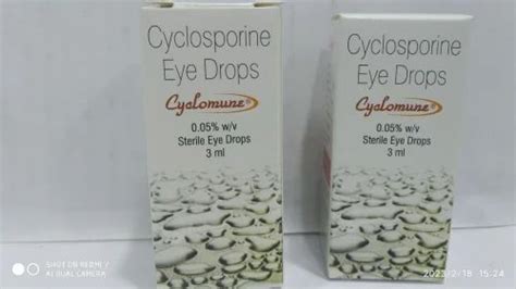 Cyclomune Cyclosporine Eye Drops, Packaging Type: Bottle, Packaging ...