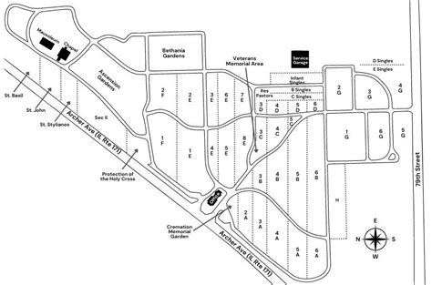 Map – Bethania Cemetery