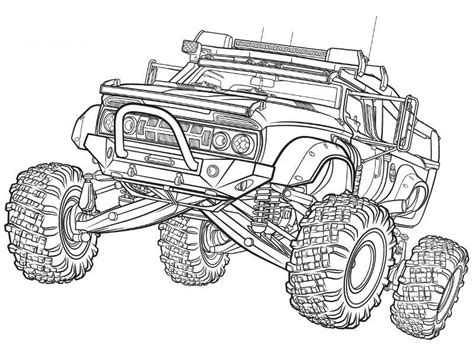 Coloriage Monster Truck 7 télécharger et imprimer gratuit sur