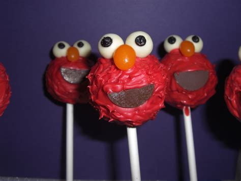 Sugar And Thread Elmo Cake Pops