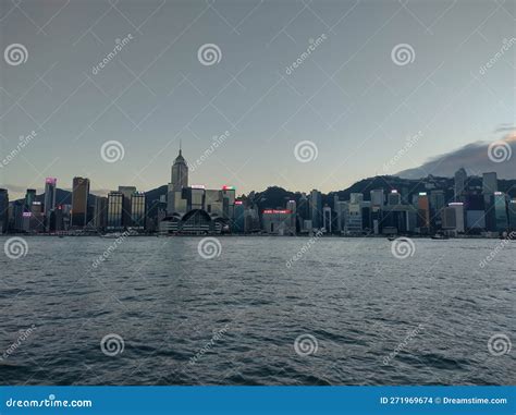 Beautiful Beach City View In Hong Kong Victoria Harbour Tsim Sha Tsui