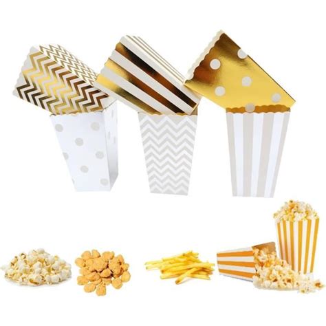 Pcs Popcorn Bo Tes Bo Tes De Popcorn Boite Pop Corn Carton Bonbons