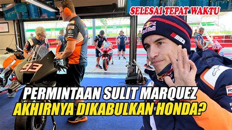 KEJUTAN BESAR HONDA TERPASANG SUDAH KOMPONEN MENGERIKAN ITU MARQUEZ