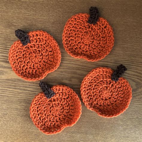 Pumpkin Coasters - Willow Crochet