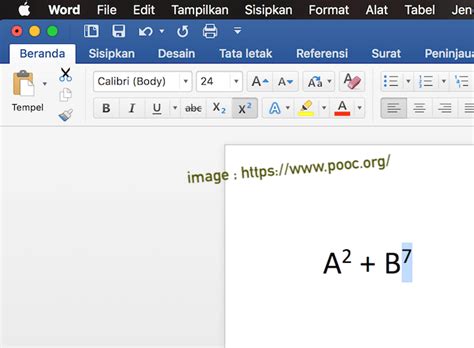 3 Cara Membuat Pangkat Di Word Atas Bawah Mudah Pooc