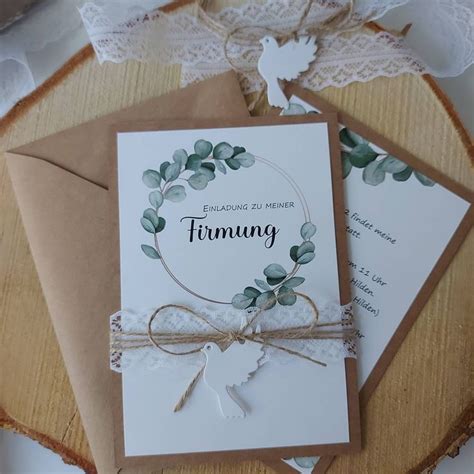 Einladung Zur Kommunion Taufe Konfirmation Hochzeit Etsy Polska