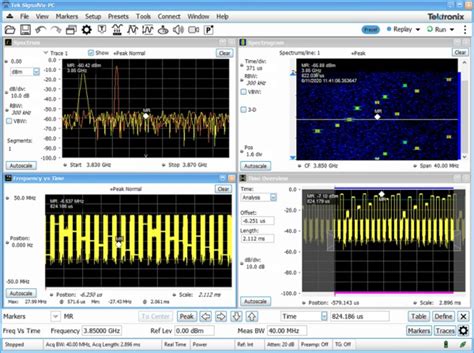 Vector And Rf Suite Of Signal Analysis Software For Pc Tektronix