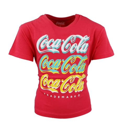 Coca Cola Print Shirt Coca Cola T Shirt Kinder Jugend Mädchen Kurzes