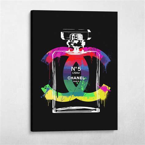 Painted Chanel No Fashion Pop Art Glam Wall Art