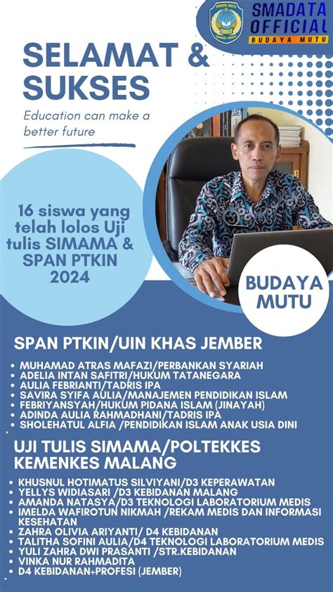 Selamat Dan Sukses 60 Siswa Sma Negeri 2 Tanggul Lolos Snbt 2024