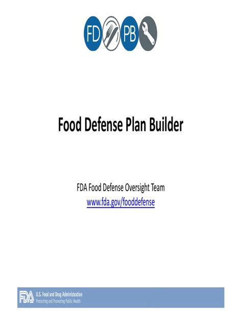 P10food Defense Plan Builder Demo