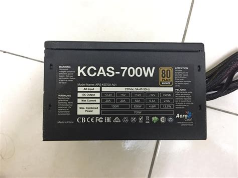 GAMING POWER SUPPLY AERO COOL KCAS 700W 80 PLUS GOOD Computers Tech