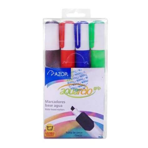 Marcador Azor Aquarelo Grip Bolsa C Col Surtidos